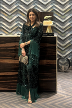 Green Sequence Kaftan