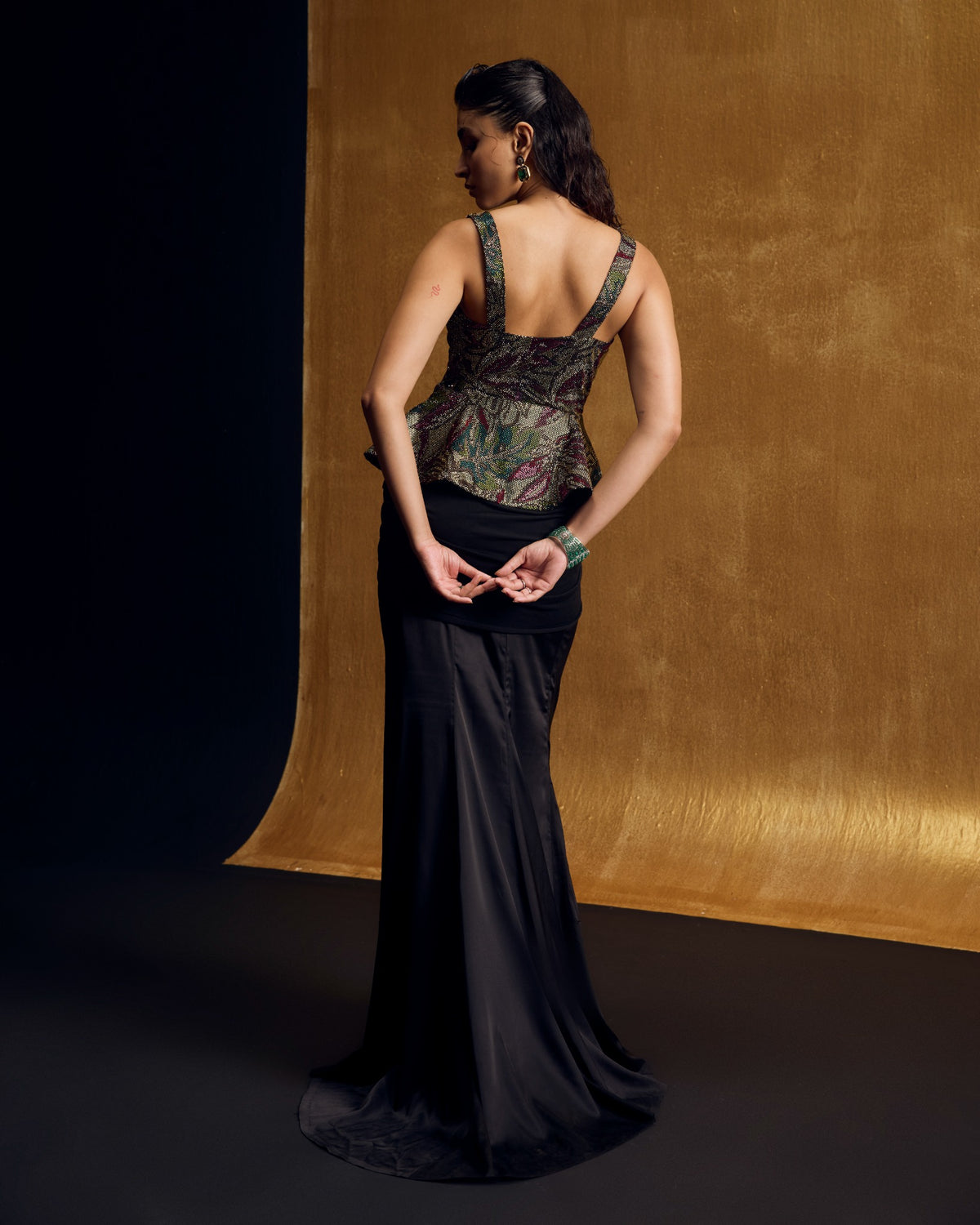 Prism Crystal Peplum Set