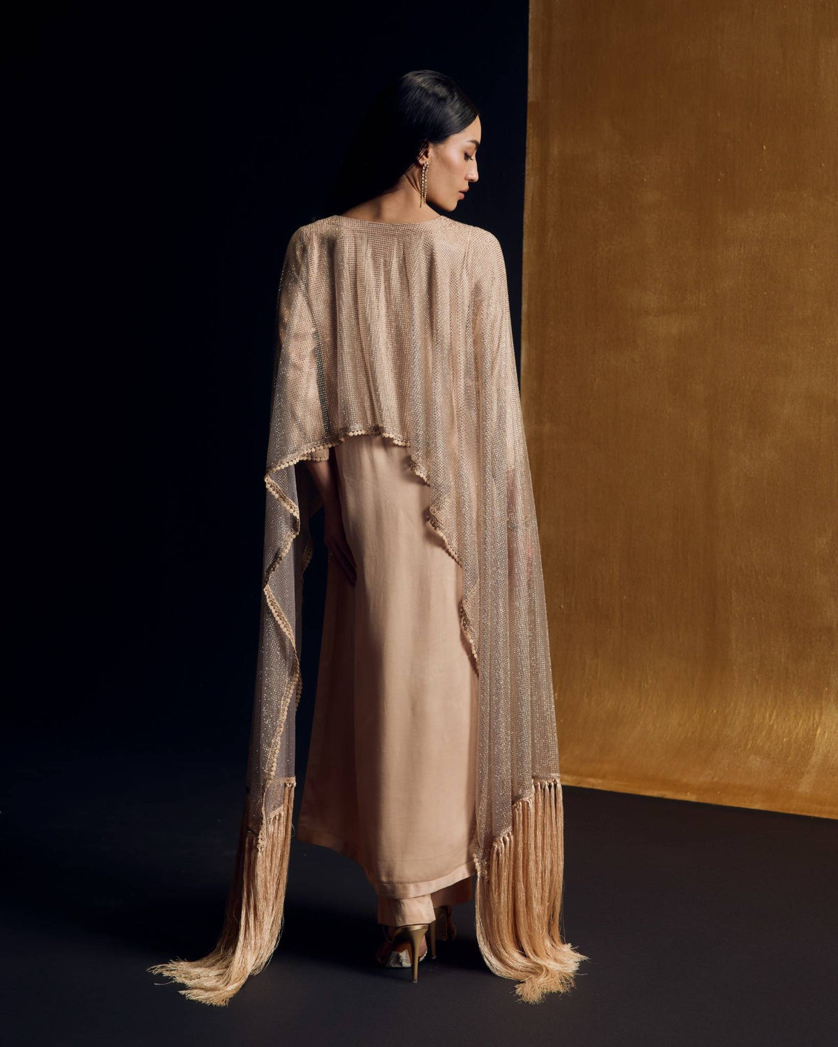 Crystal Drape Shirt Set