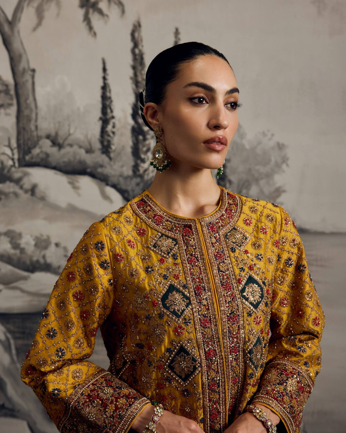 Sunshine Embellished Farshi Set