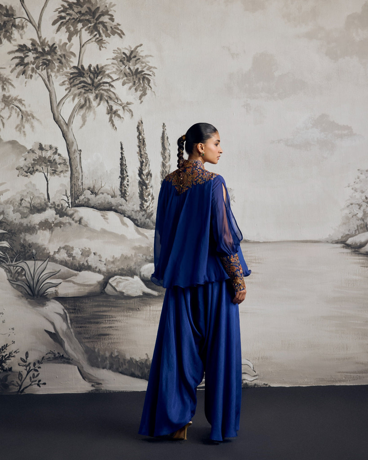 Royal Zari Dhoti Set