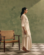 Ivory Thread Bloom Kurta Set
