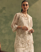 Ivory Thread Bloom Kurta Set