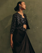 Noir Mirror Jacket Set