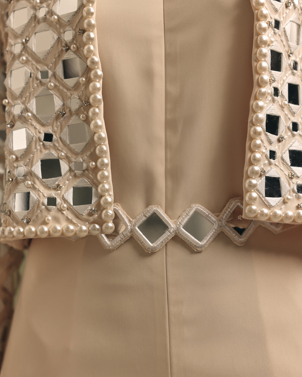 Ivory Radiance Jacket Jumpsuit Set