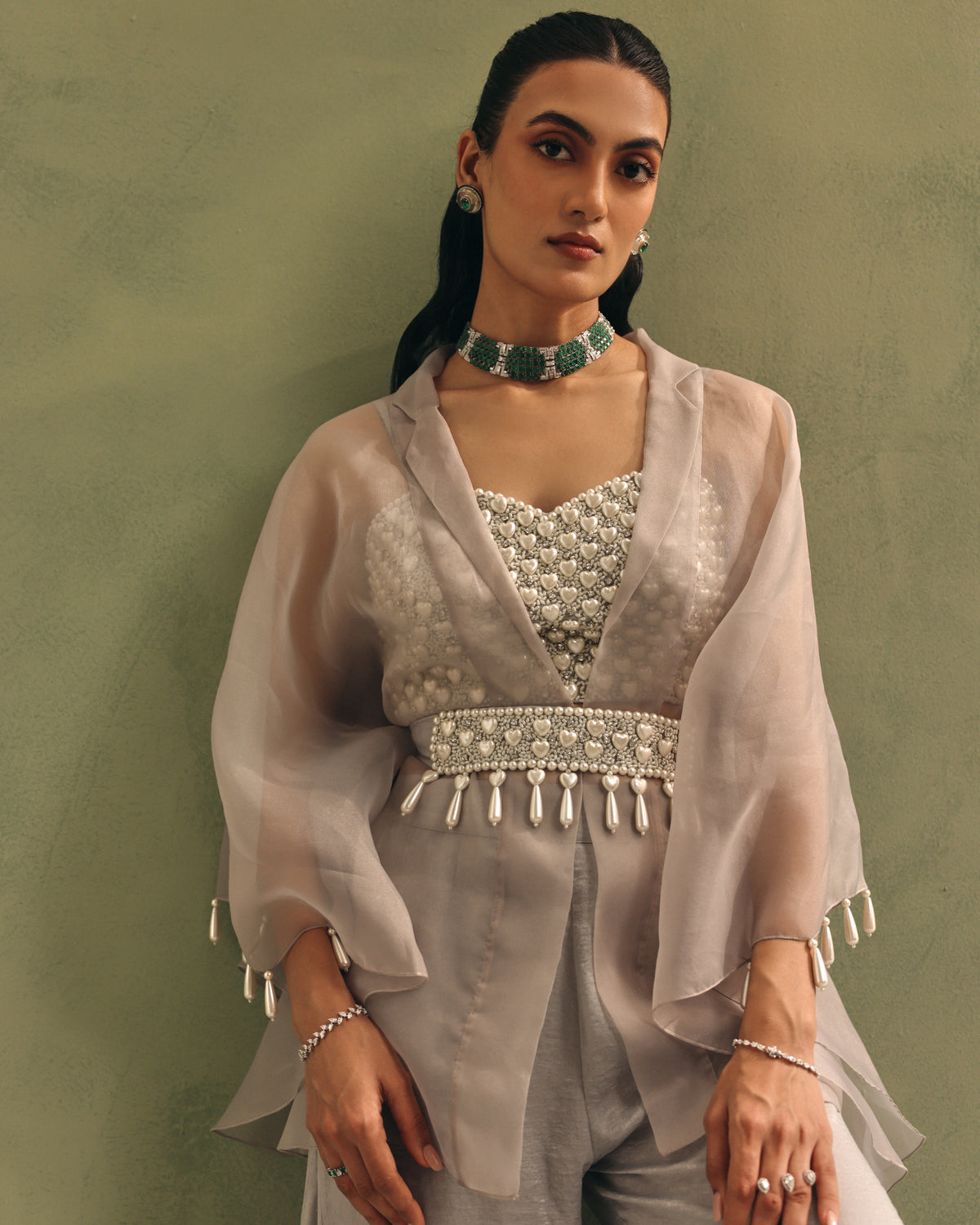 Grey Glow Pearl Overlay Set