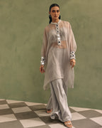Lustrous Grey Mirror Set