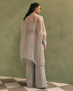 Lustrous Grey Mirror Set