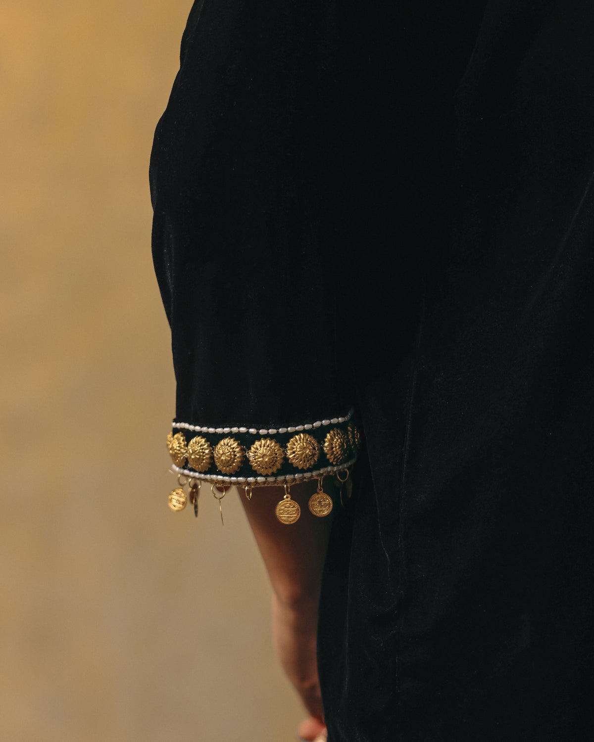 Velvet Noir Kurta Set