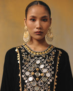 Velvet Noir Kurta Set