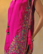 Pink Blossom Kurta Set