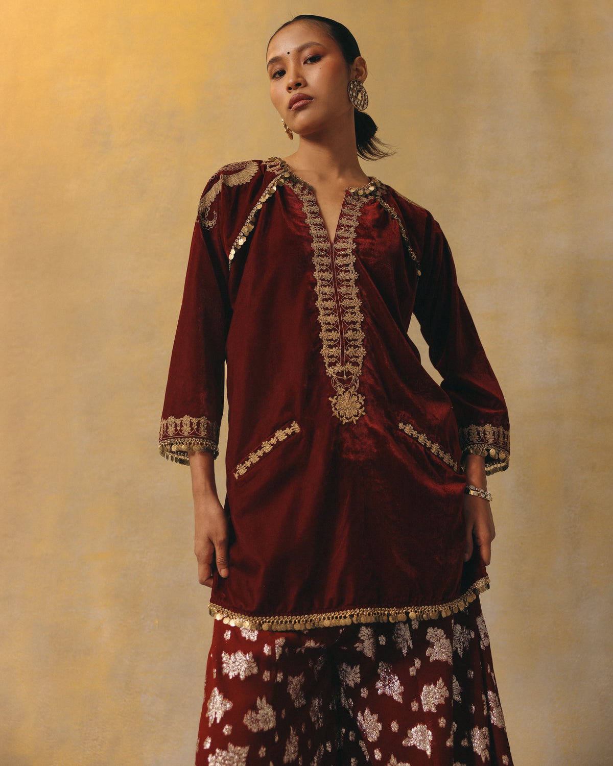 Ruby Velvet Firan Set
