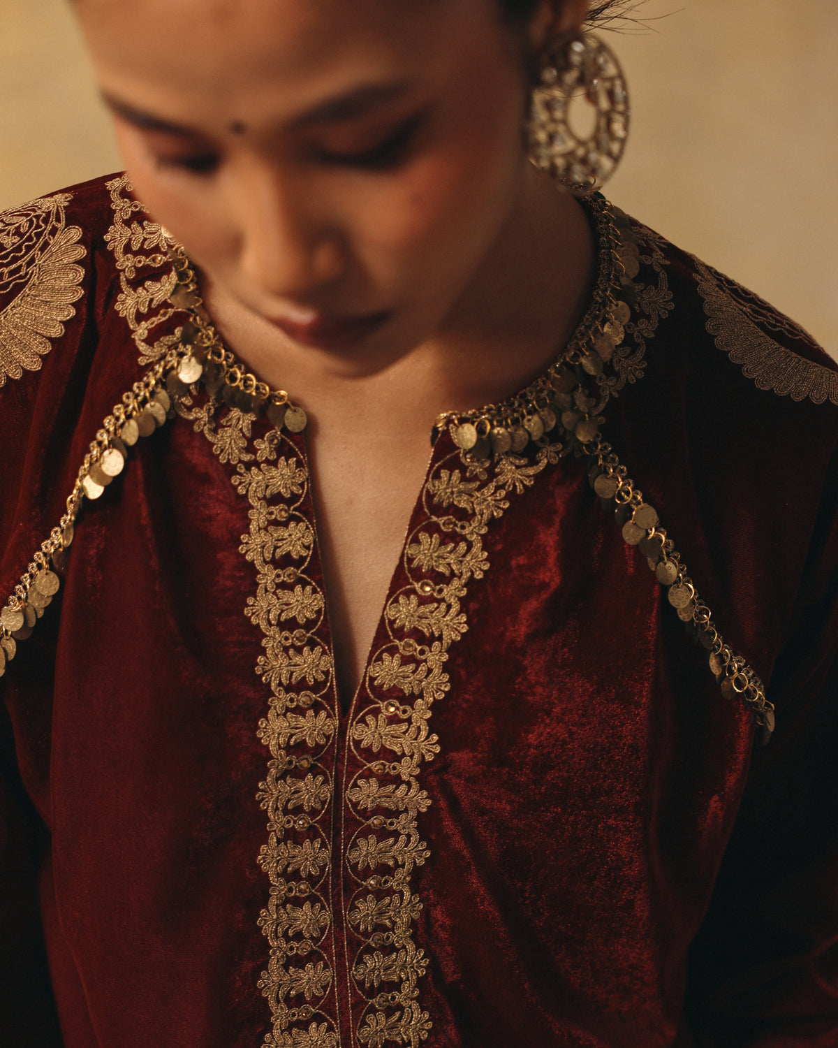 Ruby Velvet Firan Set