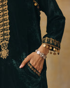 Emerald Velvet Firan Kurta Set