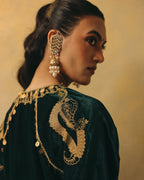 Emerald Velvet Firan Kurta Set