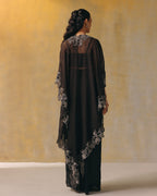 Moonlit Noir Organza Cape Set