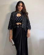 Shreya Mahajan in Noir Mirror Jacket Set