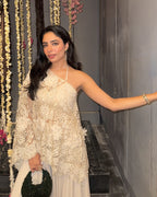 Shravani Vohra in Ivory Organza Cape Dhoti Set