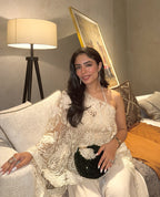 Shravani Vohra in Ivory Organza Cape Dhoti Set