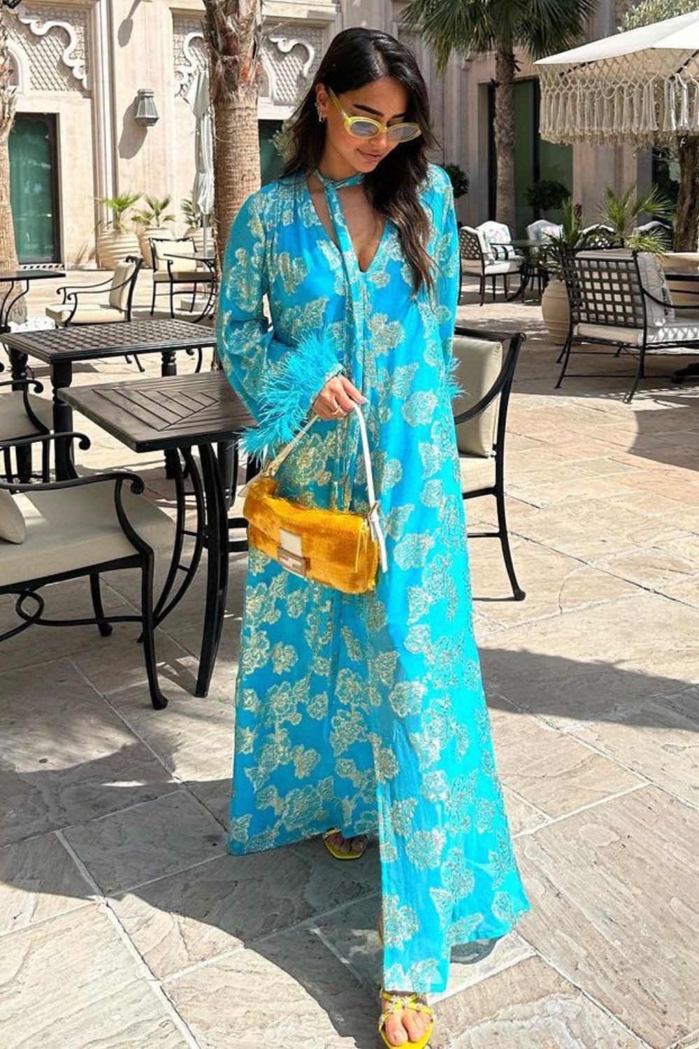 Arushi Mehra In Our Turquoise Kaftan