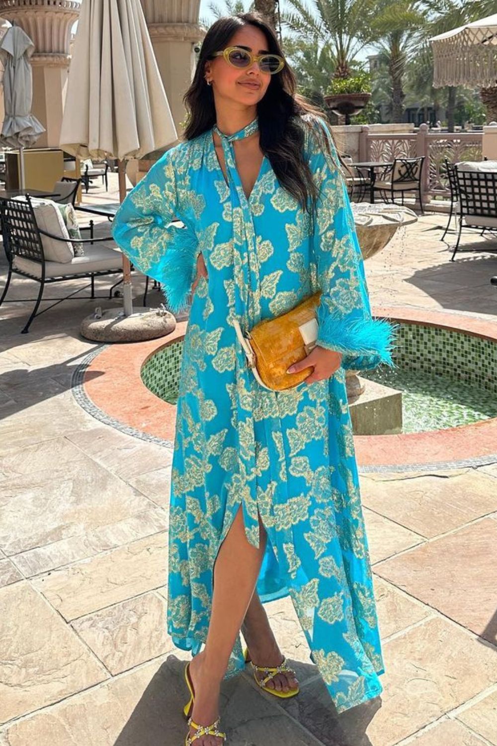Arushi Mehra In Our Turquoise Kaftan
