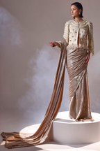 Ivory embroidered pearl jacket