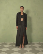 Noir Beaded Jacket Set