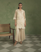 Ivory Thread Bloom Kurta Set
