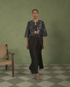 Noir Mirror Jacket Set